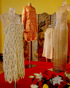 Josephine Baker's stage costumes displayed at her chateau home Chateau des Milandes.