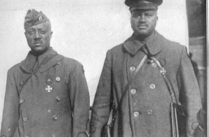 Harlem Hellfighters Vacation Package - two African-American soldiers with Croix de Guerre