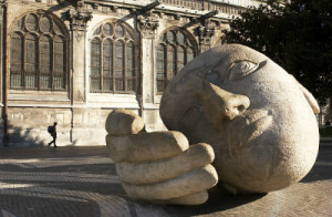 head sculpture st. eustache church