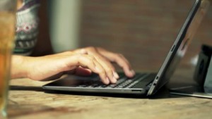 hands on keyboard